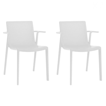 Resol BEEKAT Poltrona Interior, Exterior Set 2 Branco