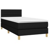 thumbnail of vidaXL Boxspringbett mit Matratze & LED Schwarz 100x200 cm Stoff