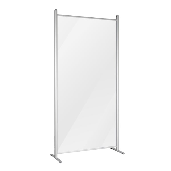 Cloison mobile Plexiglass Souple Transparent cadre alu H 201 x L 100 cm