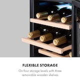 thumbnail of Klarstein Reserva 12 Uno Weinkühlschrank 12 Flaschen 31 Liter Edelstahl Edelstahl