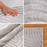 thumbnail of Carpetsale24, Kurzflor Teppich Wohnzimmer 280 x 370 cm, Grau Einfarbig Skandi-Boho Deko, 3D-Effekt, Extra Weich für Flur, Schlafzimmer und Küche