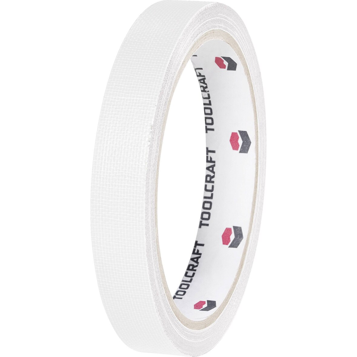 TOOLCRAFT HEB15L10WC HEB15L10WC Gewebeklebeband HEB15L10WC Weiß (L x B) 10 m x 15 mm 1 St.