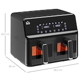 thumbnail of HOMCOM Freidora sin Aceite Doble 8L 2500W con 8 Programas 38,5x38x30,5 cm Negro