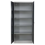 thumbnail of PROREGAL Stahlschrank BEE mit 6 lackierten Fachböden | HxBxT 195x92x50cm | Grau-Schwarz | Werkstattschrank Werkzeugschrank Aktenschrank