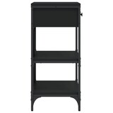 thumbnail of Mesa consola madera de ingeniería negro 75x34,5x75 cm