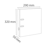 thumbnail of Exacompta 53549E 10x Ordner aus PVC mit 2 Ringen, Rücken 50mm, 32x29cm für DIN A4 MAXI - Gelb