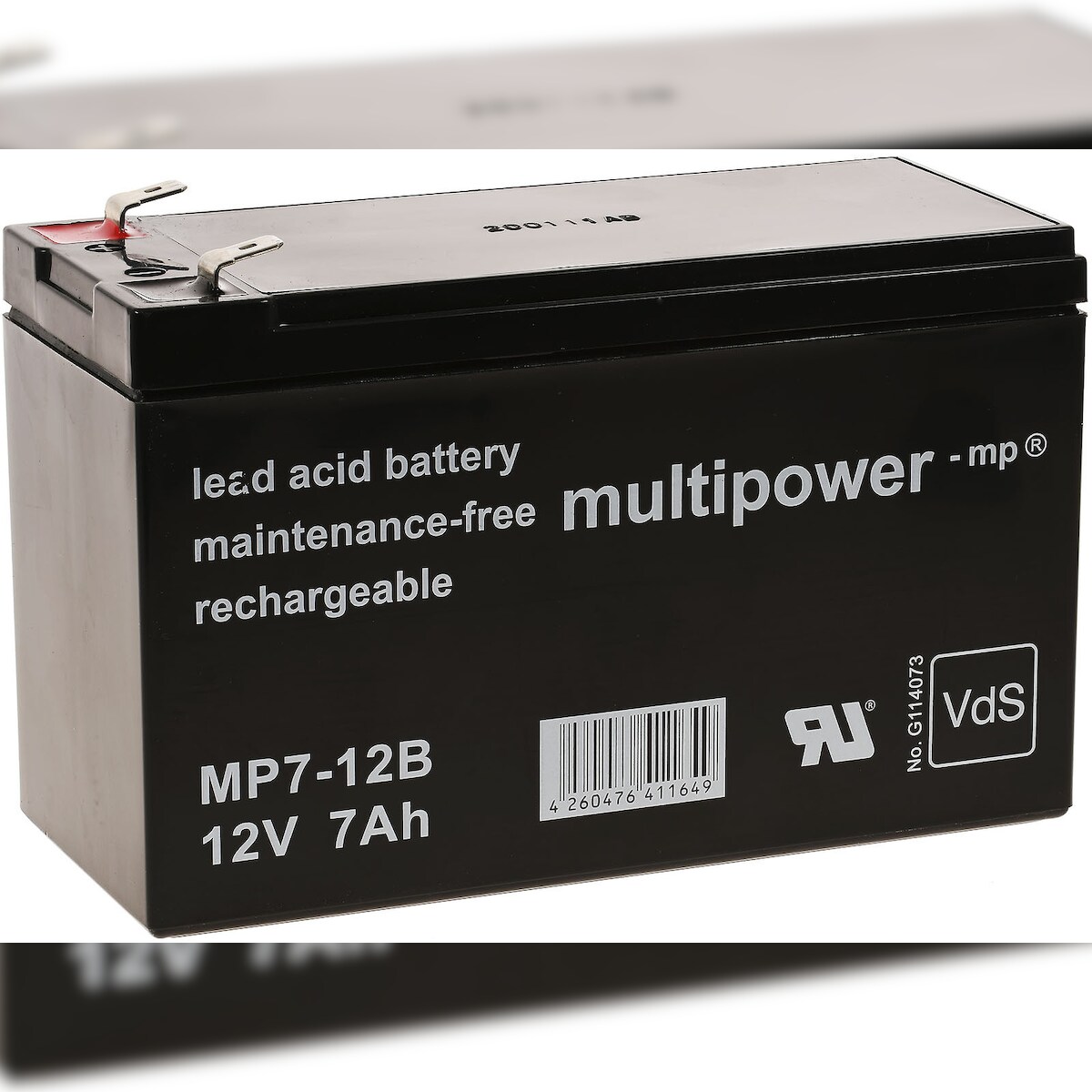 Powery Ersatzakku (multipower) für USV APC Power Saving Back-UPS Pro 550 12V 7Ah (ersetzt 7,2Ah)