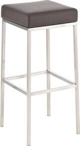 thumbnail of 2er Set Barhocker BIDAN - Kunstleder Braun 37x37x85 cm | Barstuhl Mit Lehne Tresenhocker Tresenstuhl Kneipenhocker Kneipenstuhl