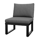 thumbnail of Merax Modulaire tuinloungeset 6-delig, verstelbare rugleuning, 2-in-1 bank & Liegefläche, met tafel & salontafel, grijs