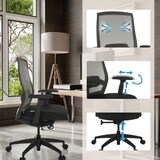 thumbnail of Bureaustoel / draaistoel COLORE rugleuning mesh / zitting stof zwart hjh OFFICE