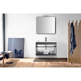thumbnail of Oreste Luchetta Mobile bagno ELLOS B GREY-BLACK 80 in MDF finitura Larice Grigio L.80 x P.46 x H.52 cm