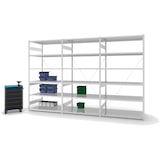 thumbnail of PROREGAL Fachbodenregal Stecksystem | Grundregal | HxBxT 250x130x80cm | 6 Ebenen | Fachlast 240 kg | Einseitig nutzbar | Lichtgrau