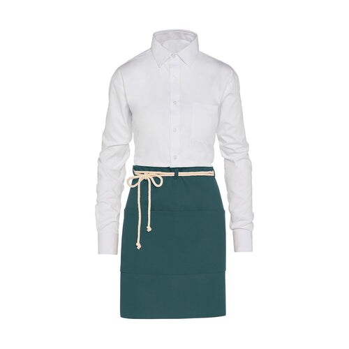 CORSICA - Cord Bistro Apron with Pocket: One Size / Enamel Blue