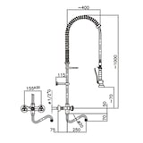 thumbnail of Combisteel Spüldusche Wandmodell mit 2 Drehknöpfe