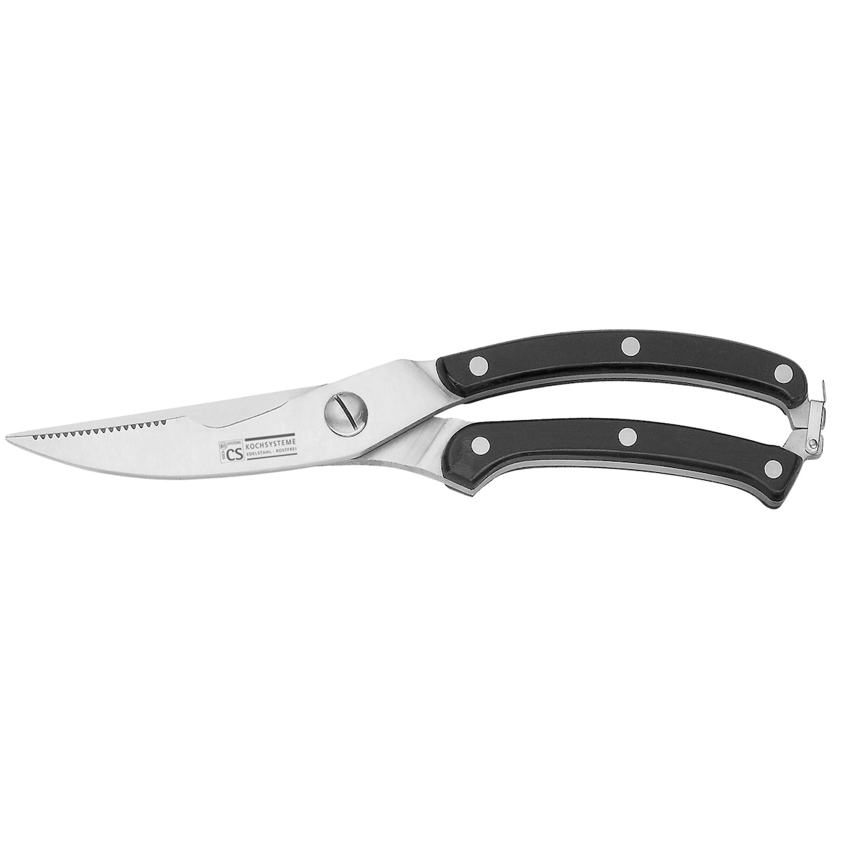 CS KOCHSYSTEME, PREMIUM Gevogelteschaar met veiligheidssluiting 2Cr13 24 cm 1 Stuk in geschenkdoos