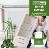 thumbnail of Treppenkarre pannensicher Stahl 120 kg 118 cm hoch mit Sicherheitsgriffen Treppensackkarre in grün