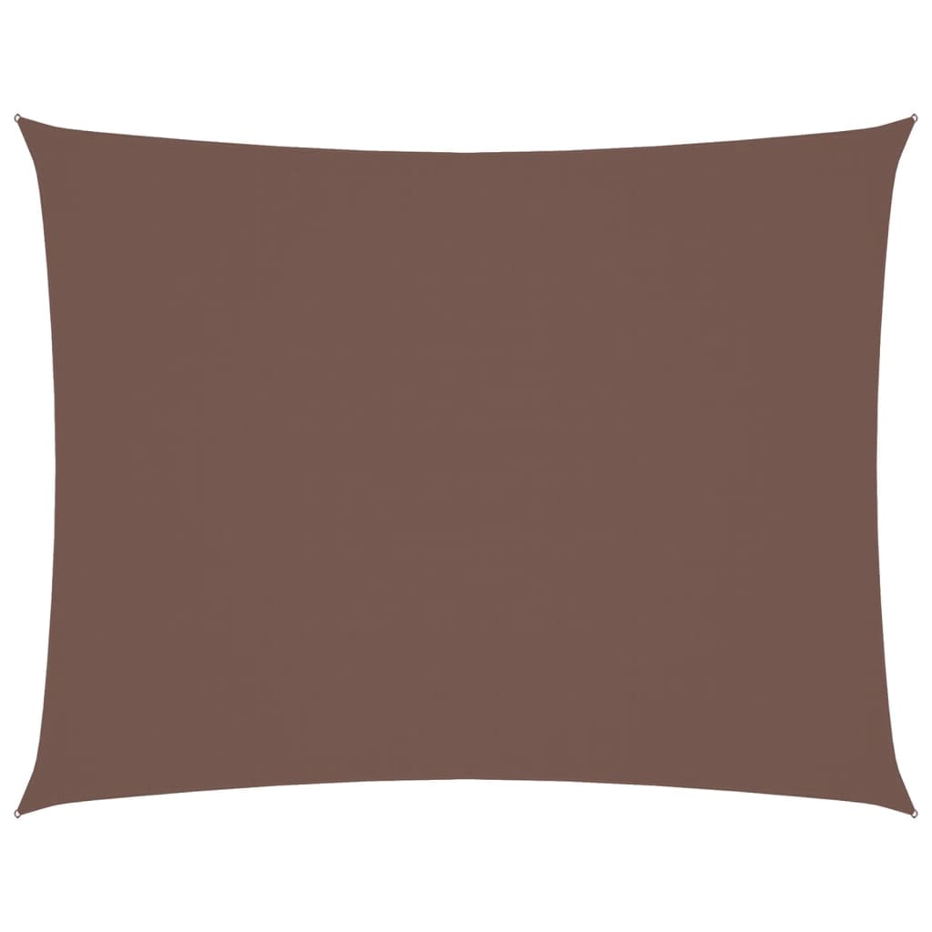 Voile de parasol tissu oxford rectangulaire 2x3,5 m marron Modèle Terrasse Contour