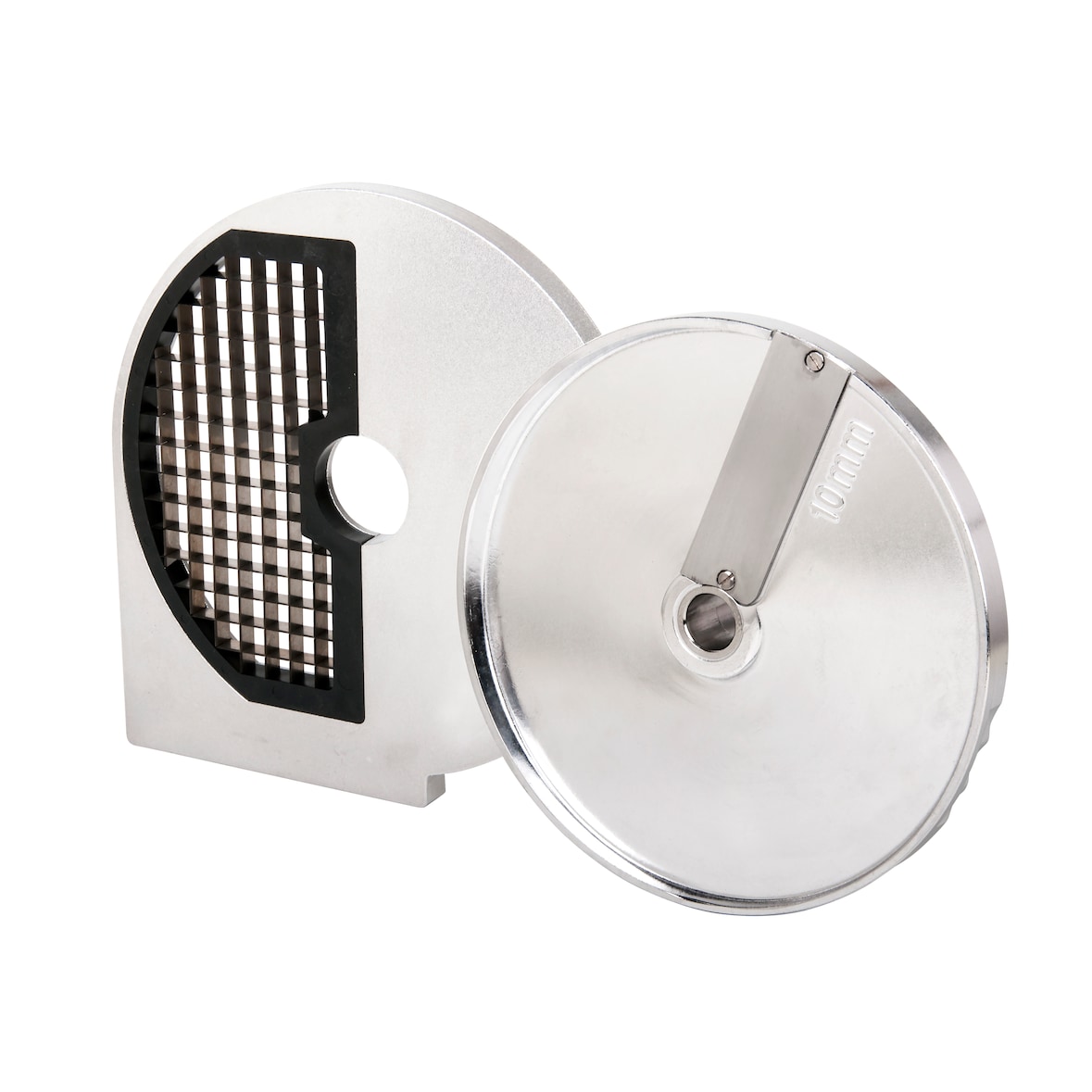 METRO Professional Set de cortador en dados GVCDDDS10, aluminio/ acero inoxidable, Ø 20.5 cm, corte de 10 mm, plata