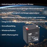 thumbnail of Fiamm Blei-Akku FG20451 Pb 12V / 4,5Ah Faston 4,8