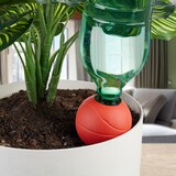 thumbnail of Relaxdays Tonkegel Basketball, 4er Set, Bewässerungskugeln, für 1,5L PET-Flaschen, Gießhilfe, Keramik, orange/terrakotta