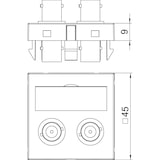 thumbnail of OBO Bettermann Multimediaträger Audio-BNC MTG-2BC F AL1 6105096