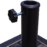 thumbnail of Helloshop26 - Quadratischer Sonnenschirmständer Schirmhalterung für φ38 mm oder φ48 mm 440 x 440 x 330 mm optimale Stabilität 20_0020887