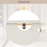 thumbnail of Badezimmerschrank 75x34x170 cm Weiß mit 2 großen Schubladen, 2 Glastüren und Lichtleiste für Badezimmer und Wohnräume