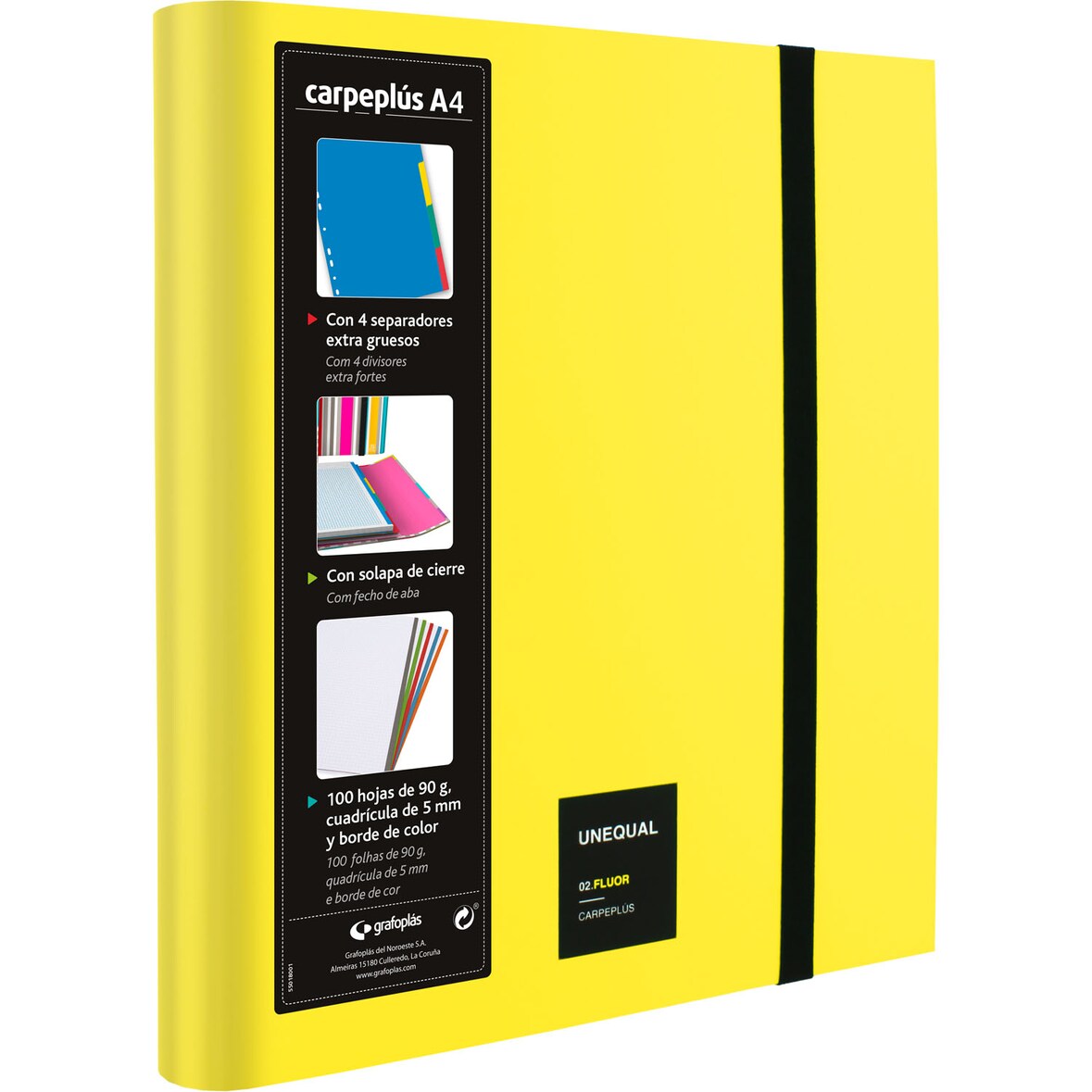 CarpePlús Forrado Unequal Flúor amarelho