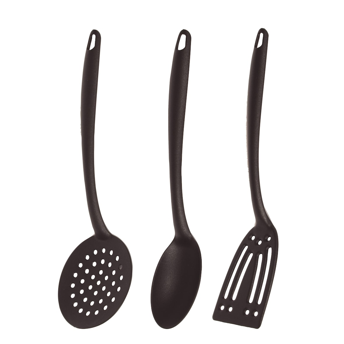 Renberg Practik - 3-teiliges Set Küchenutensilien aus Nylon in Schwarz