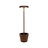 thumbnail of Poldina Reverso Solar L Corten - Lámpara de pie LED solar y recargable 11,7W - Lámpara de pie para exterior e interior H.156cm