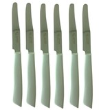 thumbnail of Bonomi tavola, set 6 coltelli bianco lama liscia