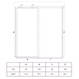 thumbnail of vidaXL Schiebetür ESG-Glas und Aluminium 90x205 cm Weiß