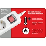 thumbnail of Silver Electronics - Regleta Enchufes Ladrón de enchufes con Interruptor de Luz Alargador Enchufe multienchufe 5 tomas Enchufe multiple Cable de 5m