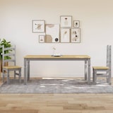 thumbnail of vidaXL Esstisch Corona Grau 180x90x75 cm Massivholz Kiefer