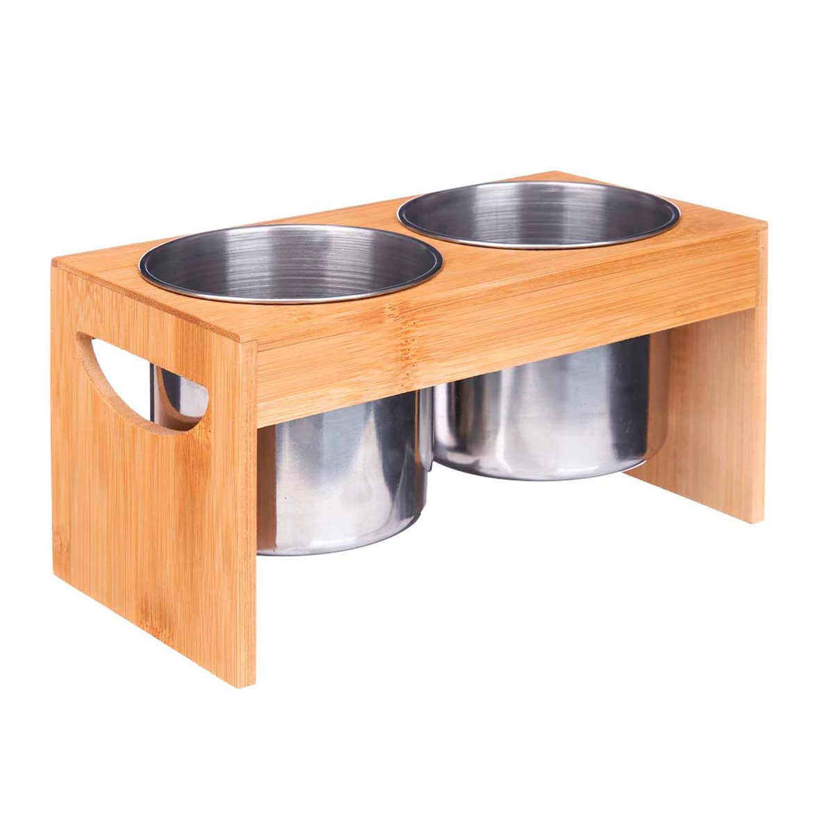 San Ignacio KINVARA - Dubbele keukengereihouder van bamboe en metaal 12x23cm