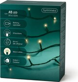 thumbnail of LED Lichterkette 3,5m Basic batteriebetrieben 48 LEDs Twinkle Effekt 8 Funktionen Timer 6h Innen Außen Dekobeleuchtung Warmweiß Grün