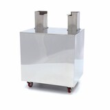 thumbnail of Maxima - Tolva móvil para MAJ-25 MAJ-25SS MAJ-45, acero inoxidable sobre ruedas, excluye cubo de residuos, 66x50.5x71 cm