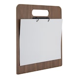 thumbnail of Securit® porte-menu en noyer - Planche à découper avec anneaux