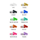 thumbnail of CombiCraft Blanco Tyvek Polsbandjes 10-kleurenmix - 100 stuks