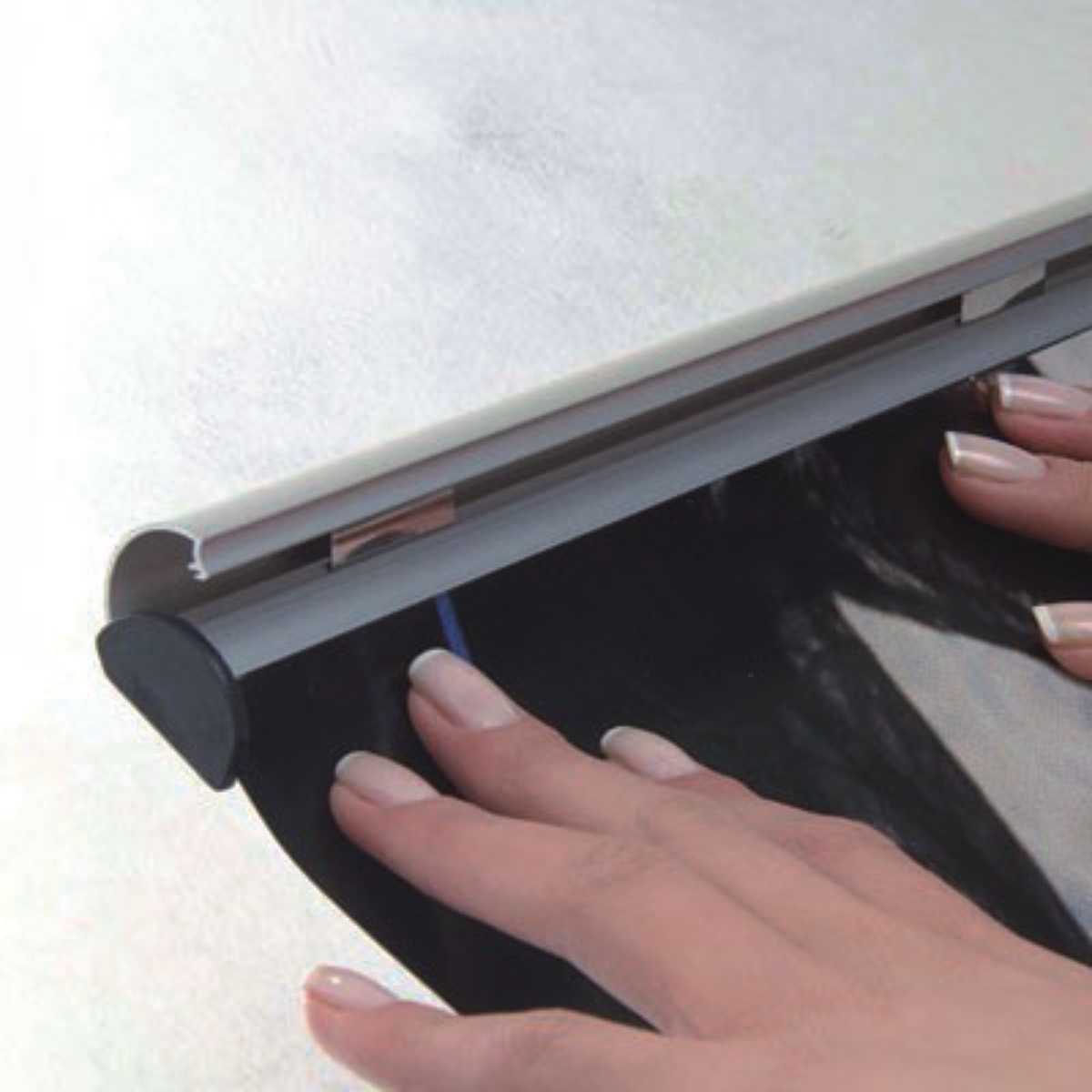 Franken Posterschiene Aluminium 425mm breit silber 2 Stück