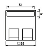 thumbnail of Jung Abdeckung A 569-30 BF PL A569-30BFPL
