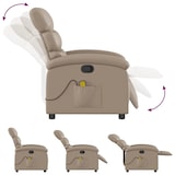 thumbnail of vidaXL Massagesessel Cappuccino-Braun Kunstleder