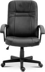 thumbnail of Silla de oficina con asiento en símil piel color Negro. Modelo Elsa