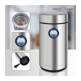 thumbnail of Moinho de Café ProfiCook KSW 1216, Tampa com Visor, até 40g, Inox, 150W