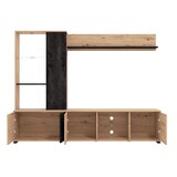 thumbnail of Bob Gardens parete attrezzata soggiorno quattro ante moderna minimal in legno cm 202 x 40 x 155,5 h - POLE Antracite