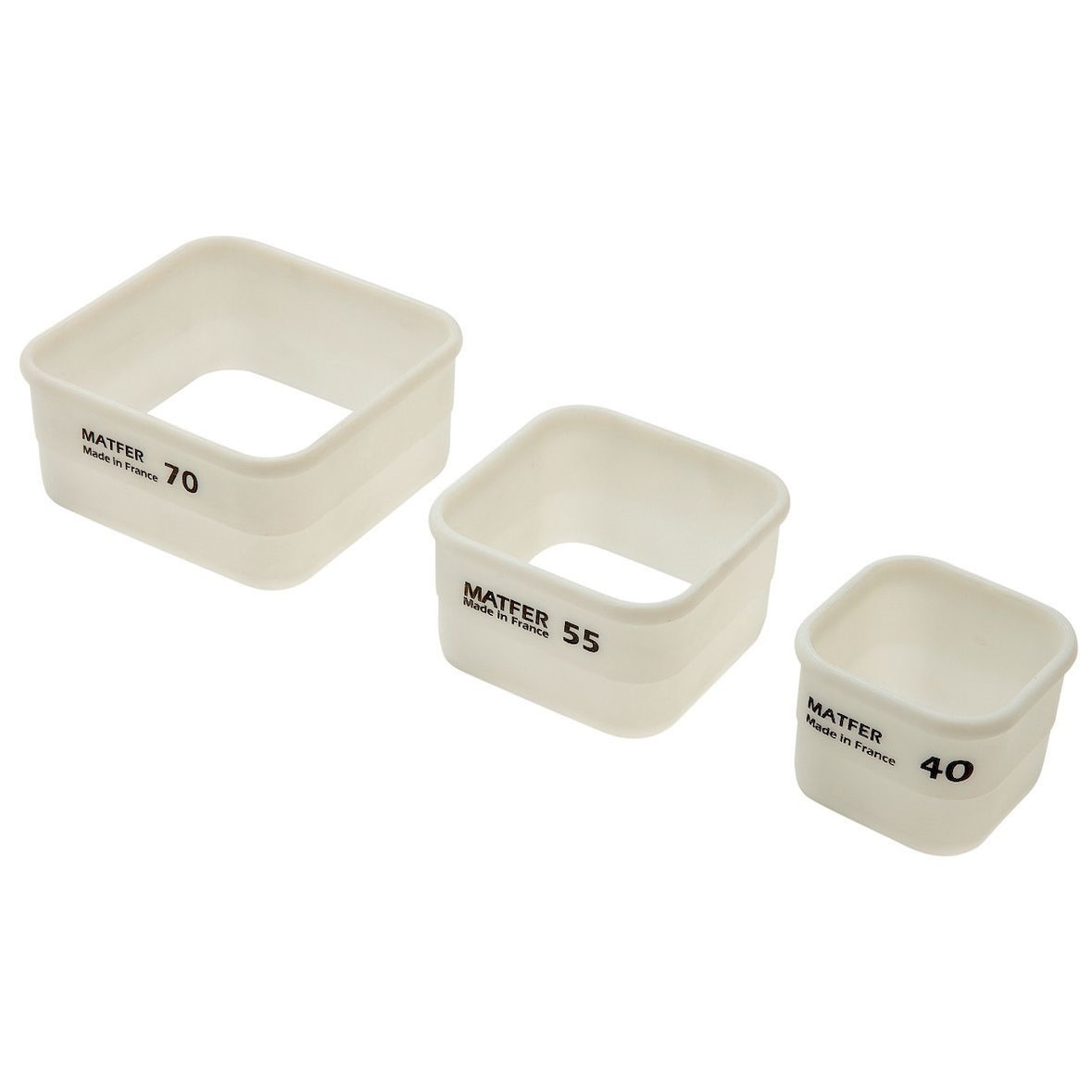 Matfer Découpoir Exoglass® carré uni 4 cm Matfer - 150241