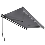 thumbnail of tectake Toldo con brazo articulado ORNELLA con soporte de pared - 250 x 200 cm gris oscuro