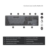 thumbnail of Logitech - Clavier Sans Fil - Mx - Mecanique - Retroeclaire Performant - Graphite