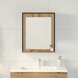 thumbnail of vidaXL Badezimmer Spiegel mit Regal Eiche handwerklich 50 x 12 x 60 cm
