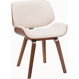 thumbnail of Chaise de salle à manger Beverley Tissu Noyer / Crème